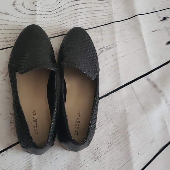 indigo rd black flats